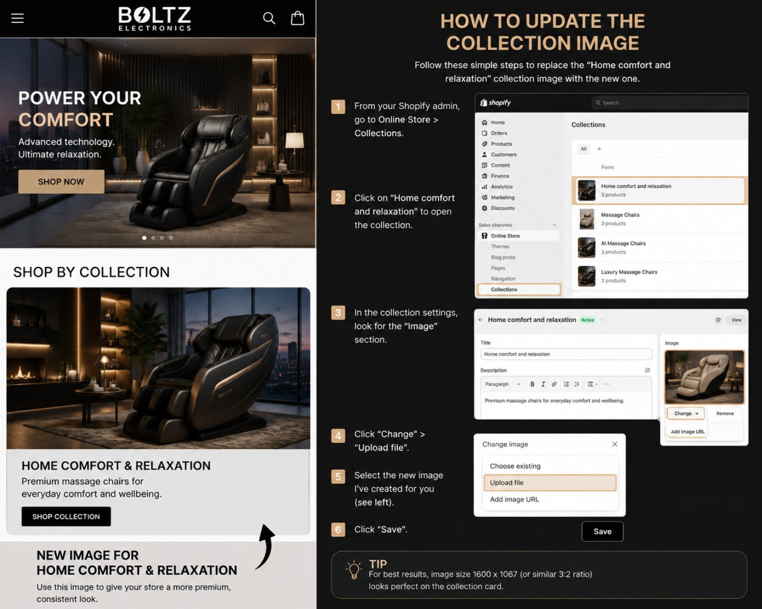 Boltz Electronics home comfort and relaxation collection