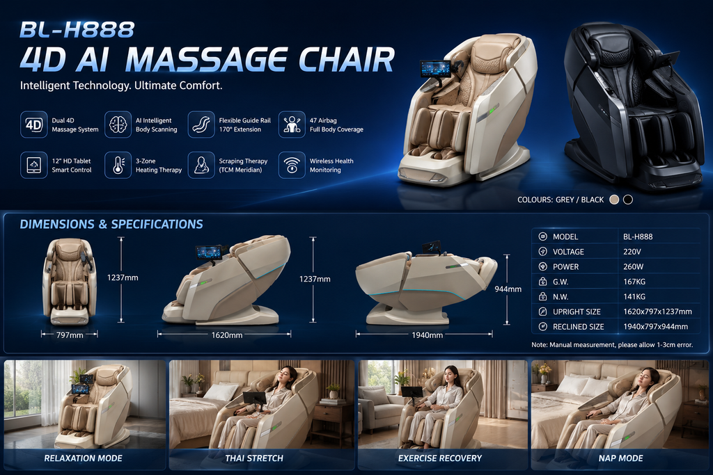 Ultimate Dual 4D AI Massage Chair — Flagship Series